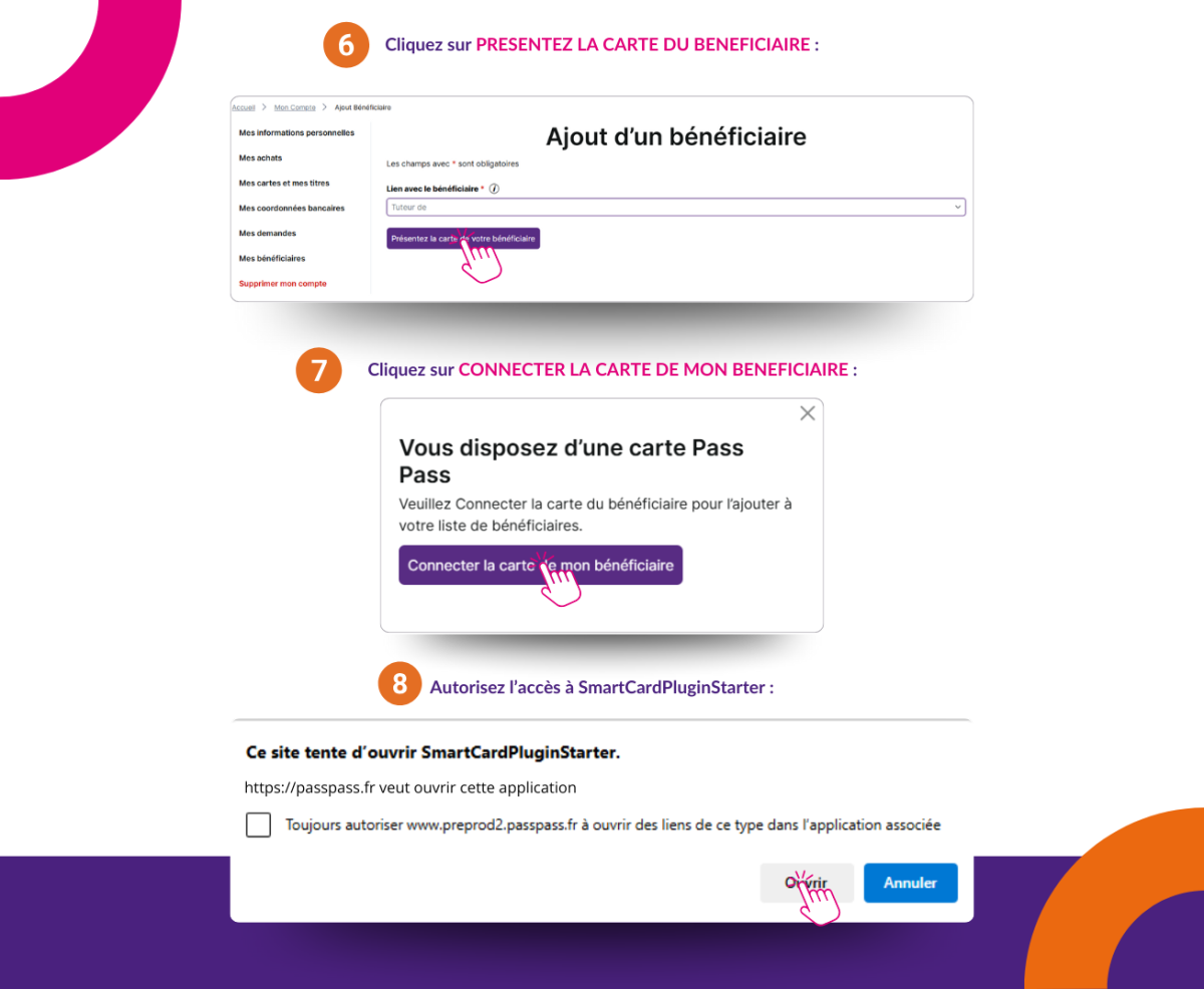 Comment ajouter un bénéficiaire