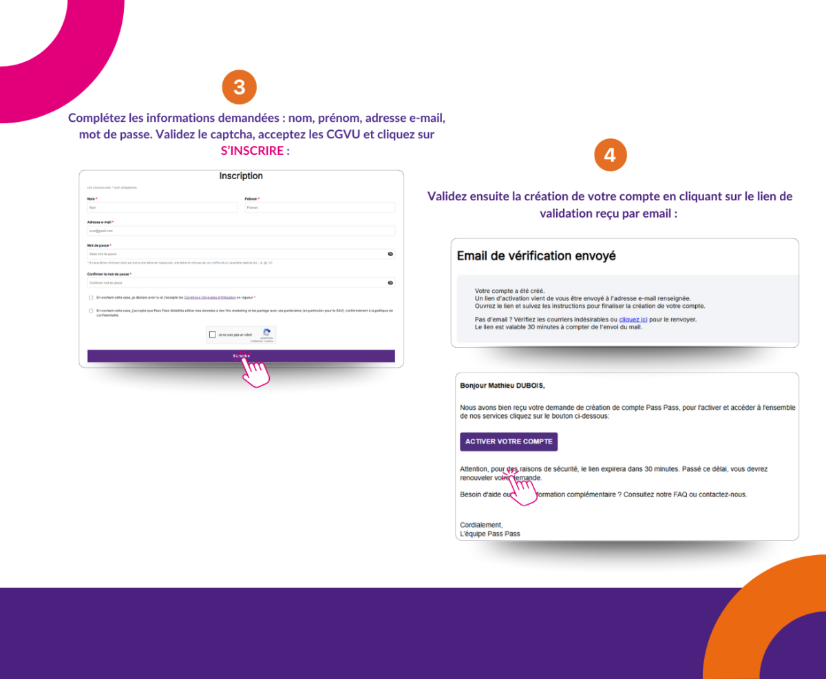 Créer un compte Pass Pass