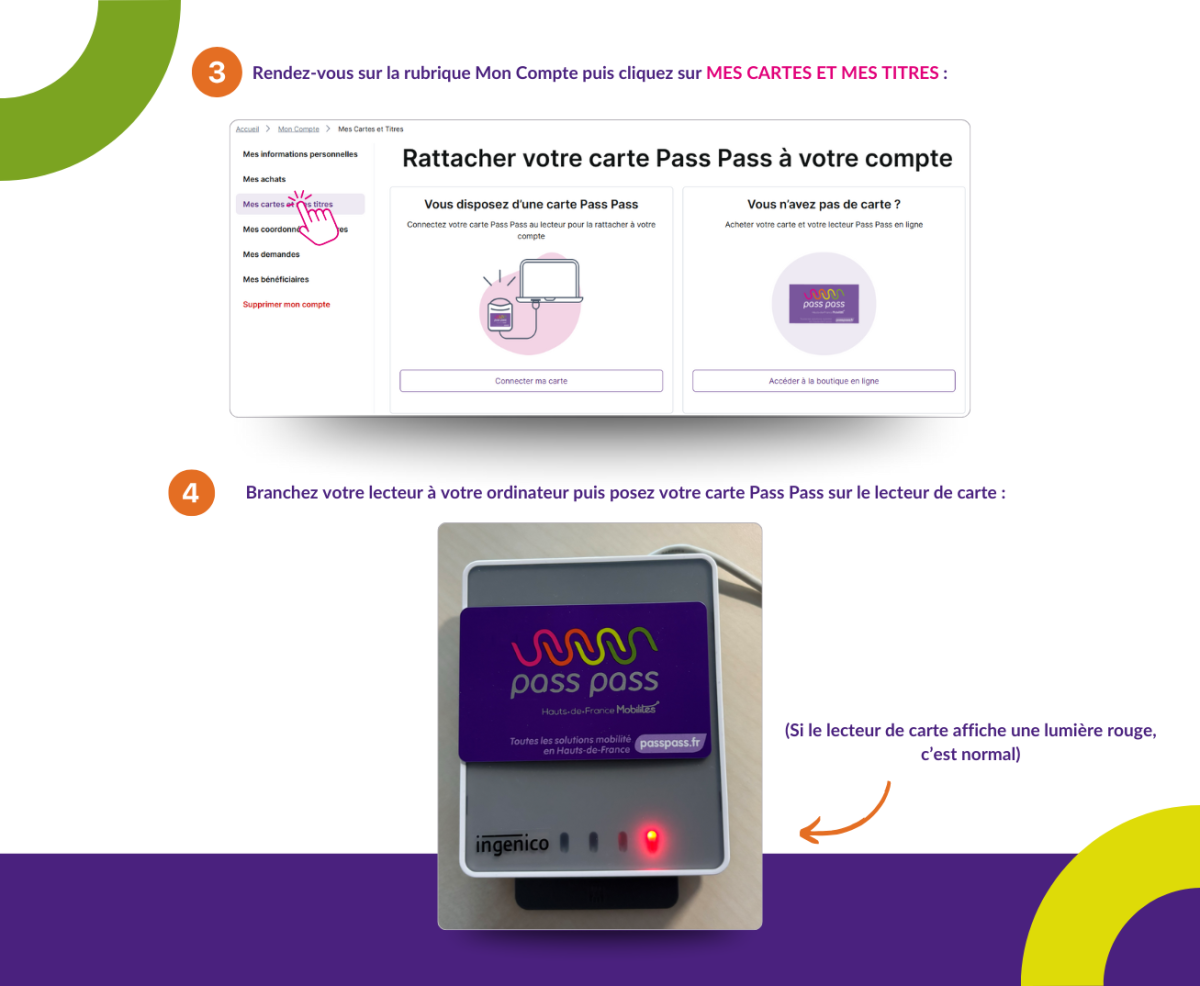 Associer une carte Pass Pass à un compte