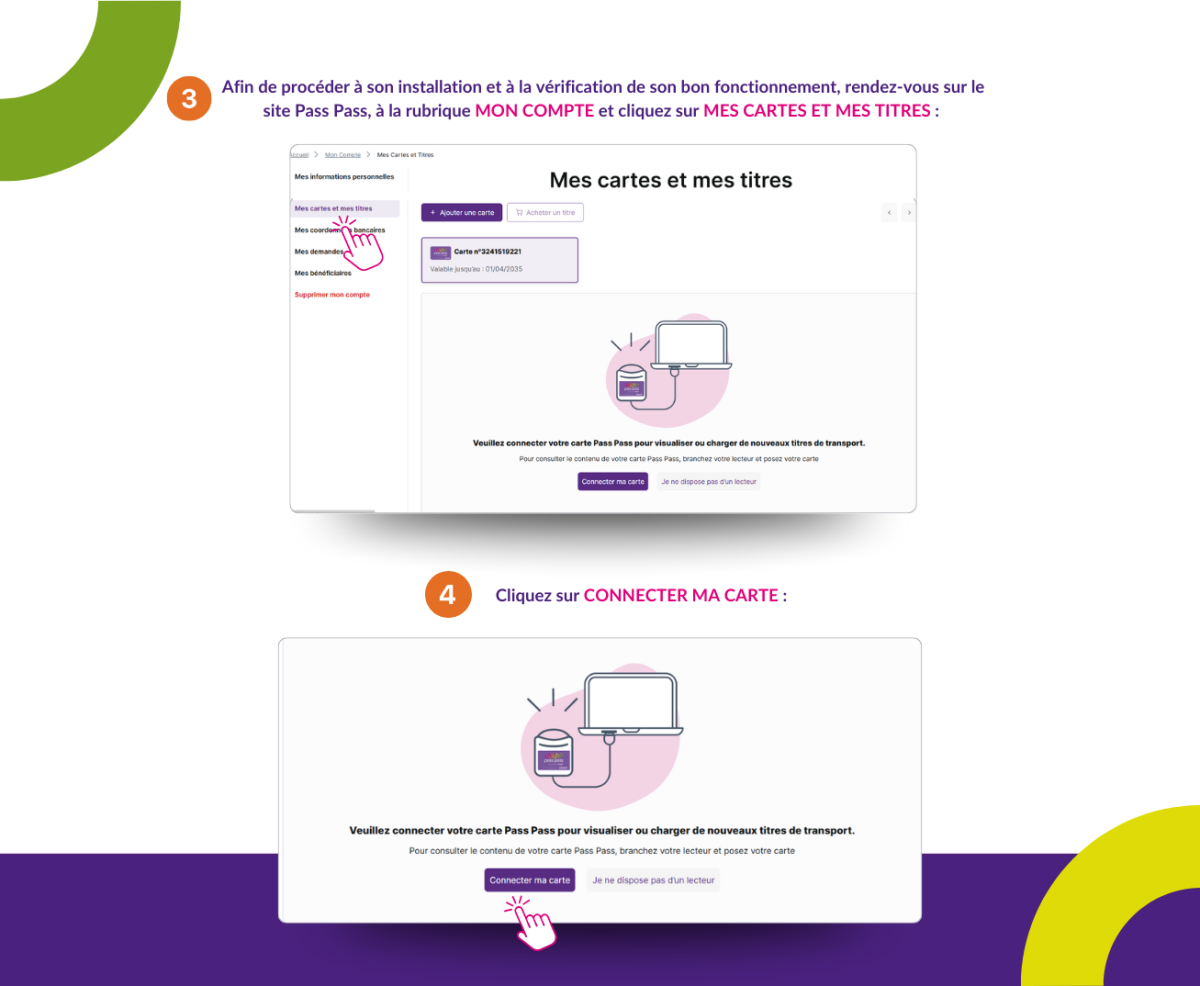 Installer et utiliser le lecteur de carte