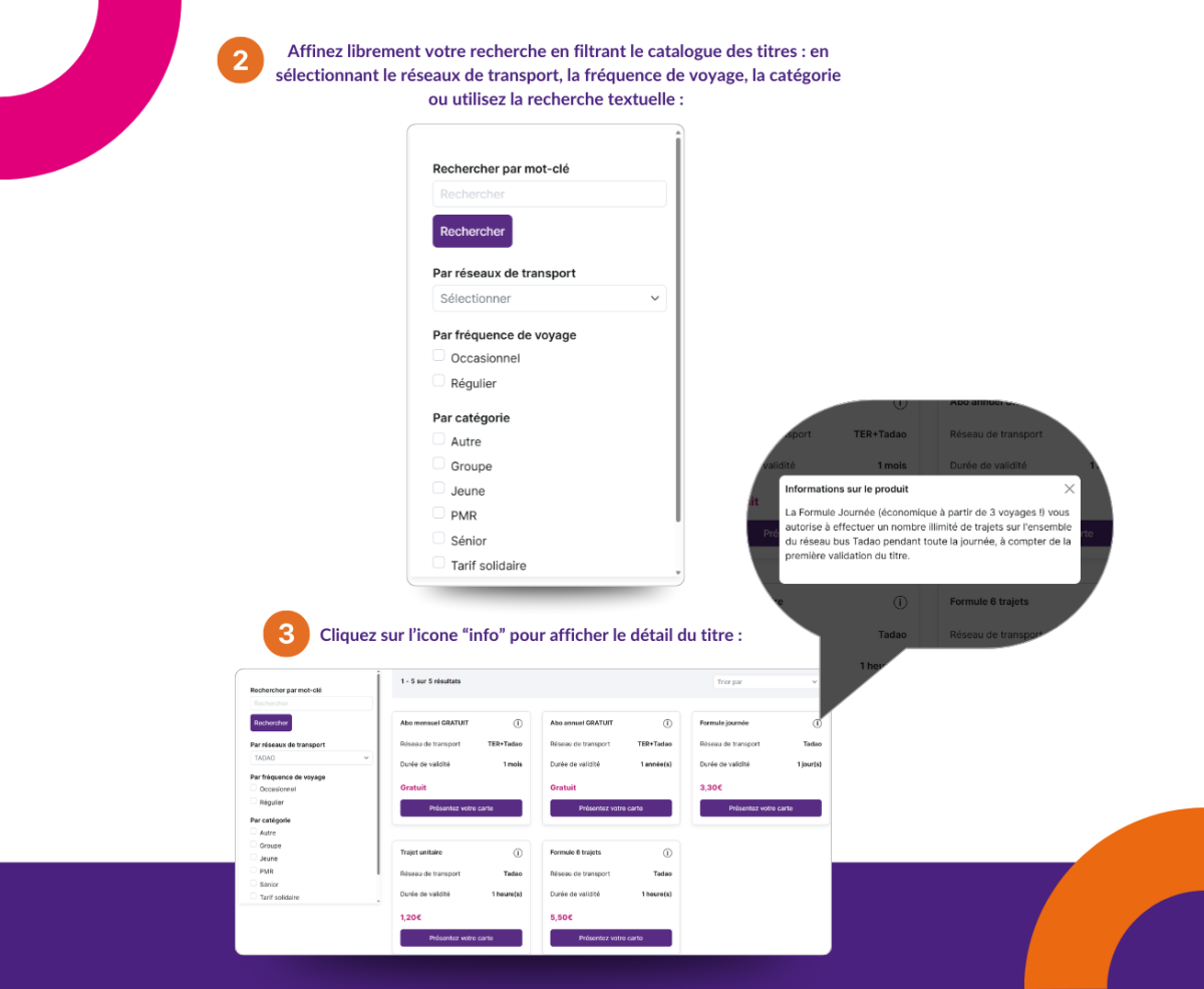 Commander des titres de transport en mode lecture de carte