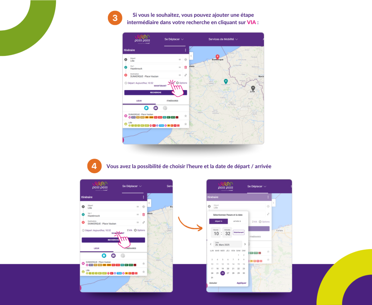 Rechercher un itinéraire