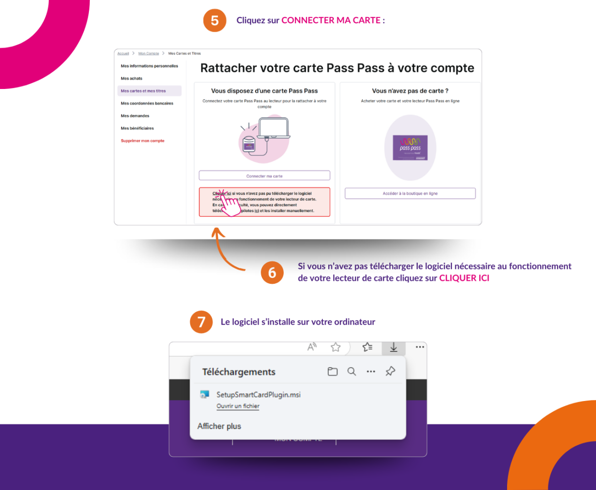 Associer une carte Pass Pass à un compte