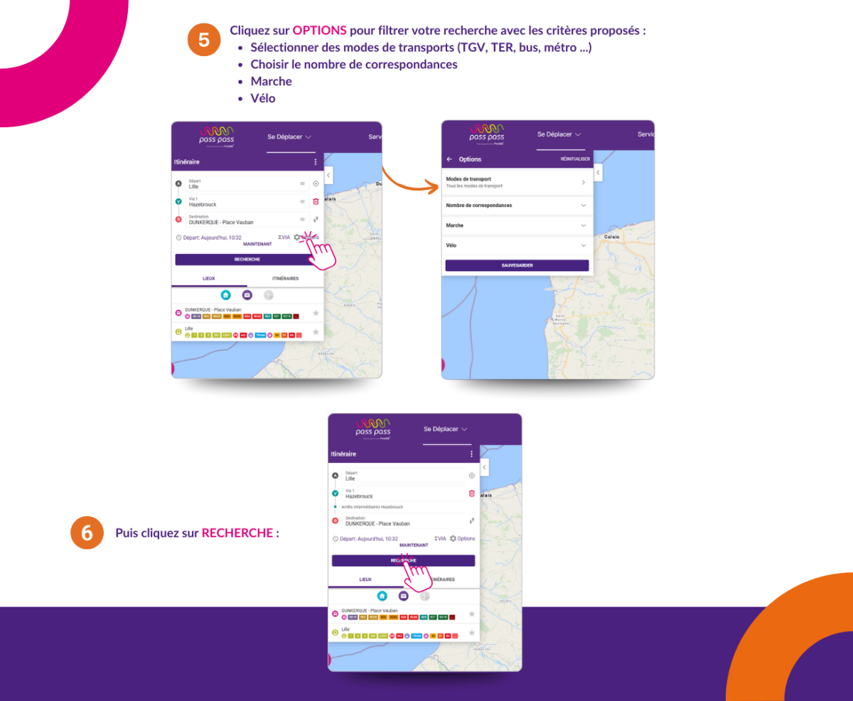 Rechercher un itinéraire