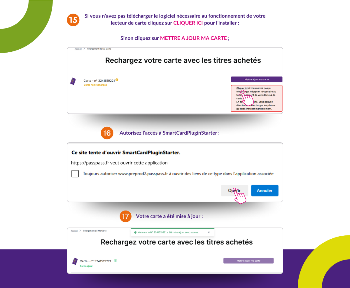 Commander des titres de transport en mode  connecté à un compte Pass Pass